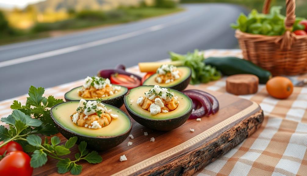 cheesy avocado snack delights