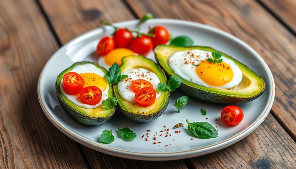 delicious avocado egg dish