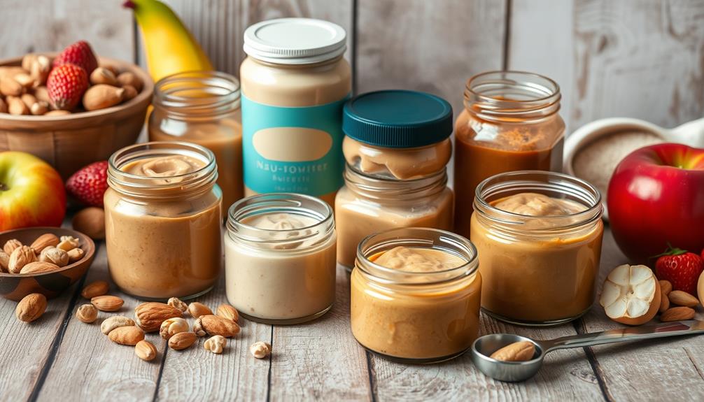 diverse nut butter options