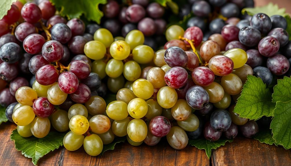 grapes nutritional composition overview