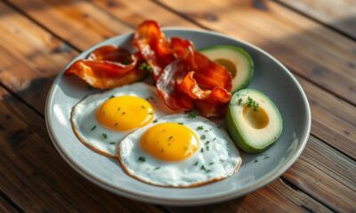 keto breakfast egg bacon ratio