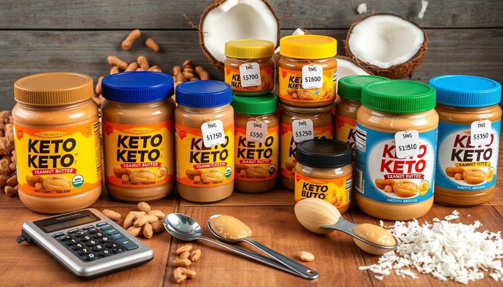 keto peanut butter pricing