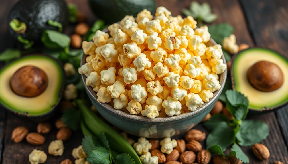 popcorn nutritional information summary