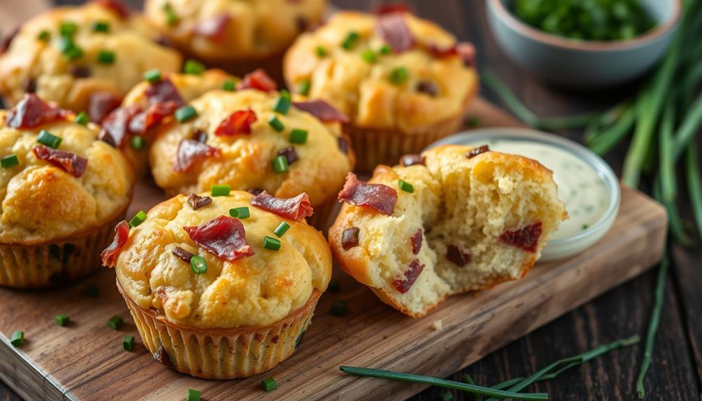 prosciutto and chive muffins