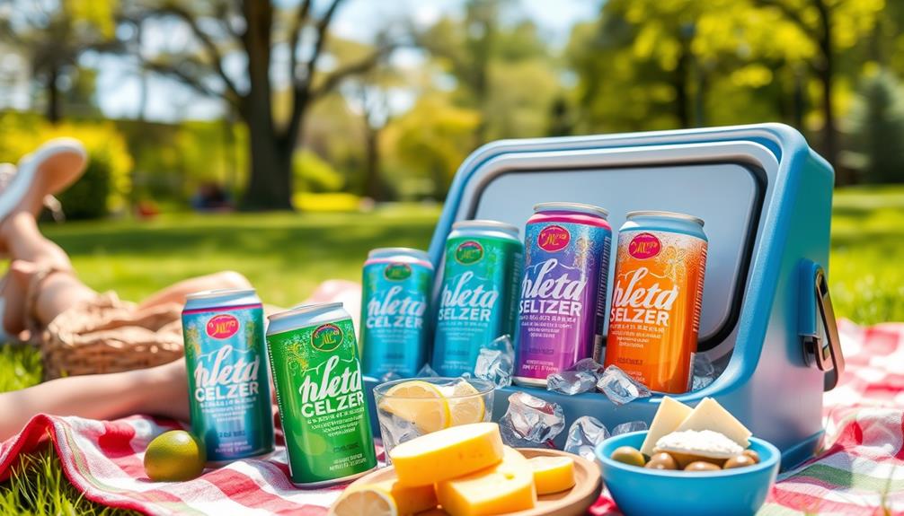 savoring hard seltzer flavors