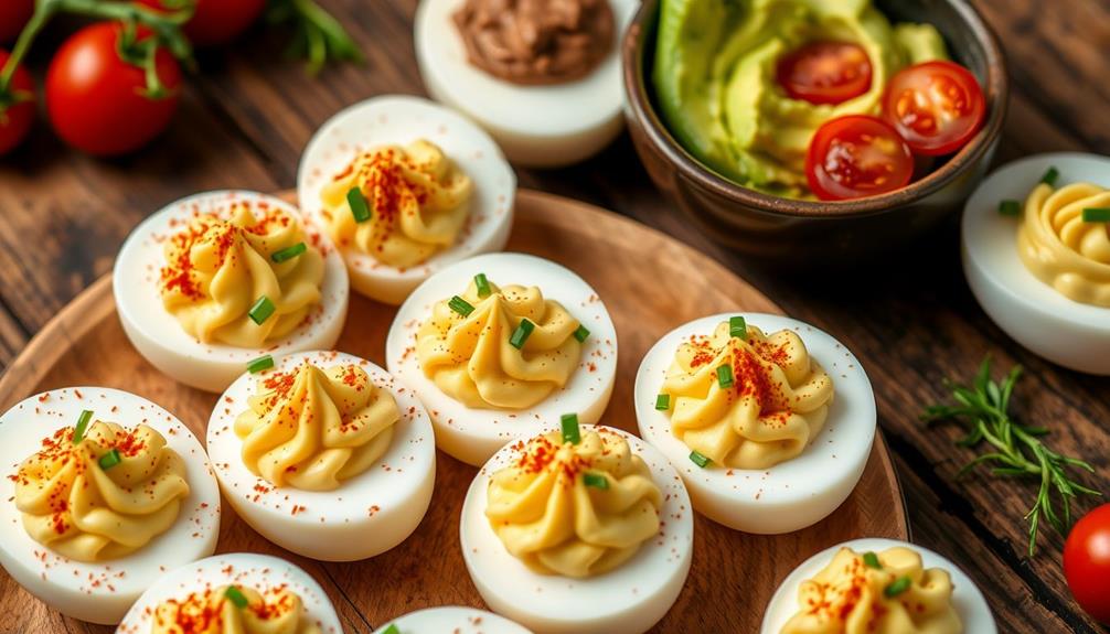 savory breakfast deviled eggs