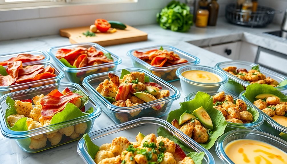 efficient keto meal prep