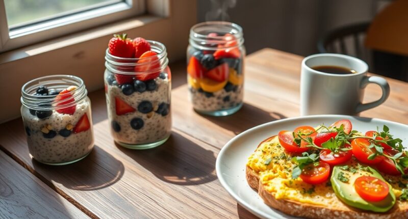 healthy quick morning options