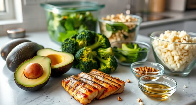 keto meal prep in two