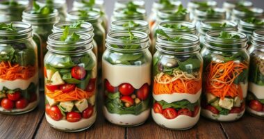 portable salad jar ideas