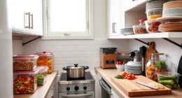 small kitchen meal prep