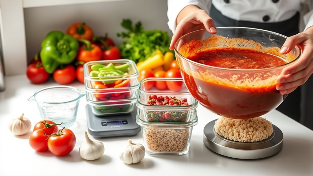 adjusting meal prep portions