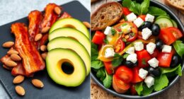 comparing low carb and heart healthy