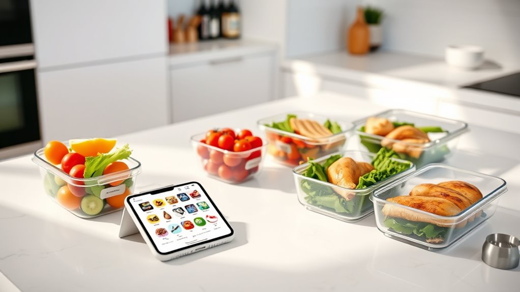digital meal prep organization