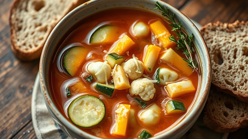 low carb warm soup options