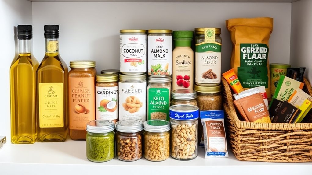 stocked pantry supports keto