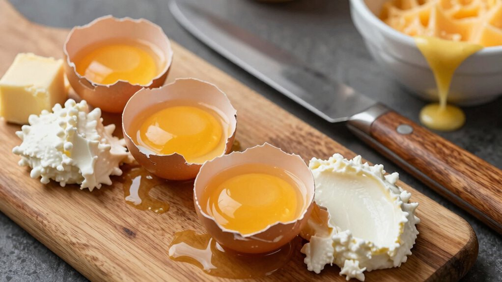 eggs and dairy bind flavorful richness