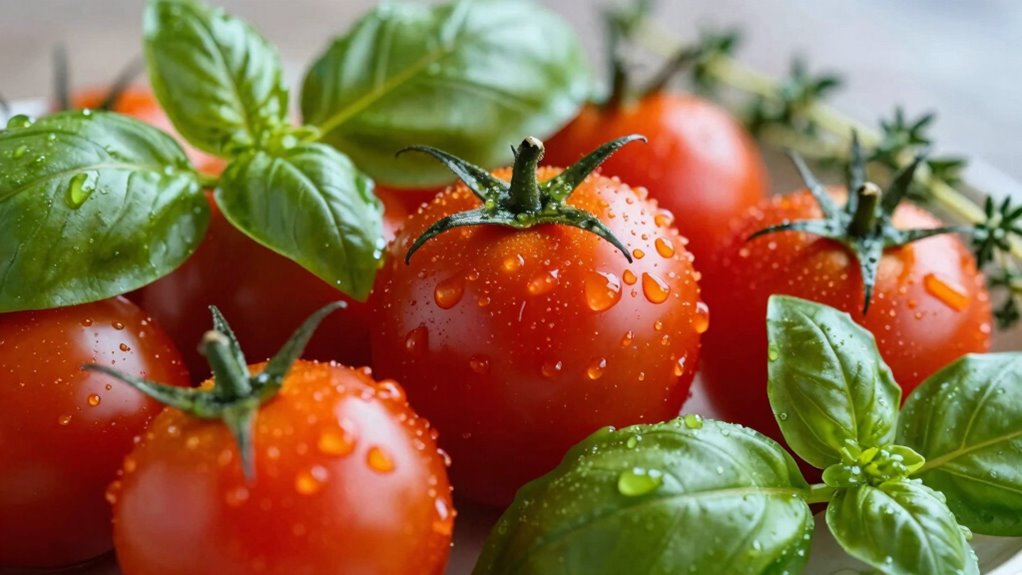 natural sealing vegetables and herbs