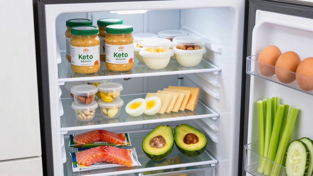 affordable small fridge keto foods