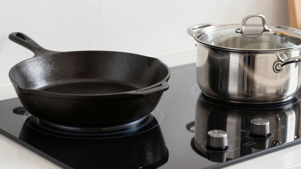 avoid heavy uneven cookware