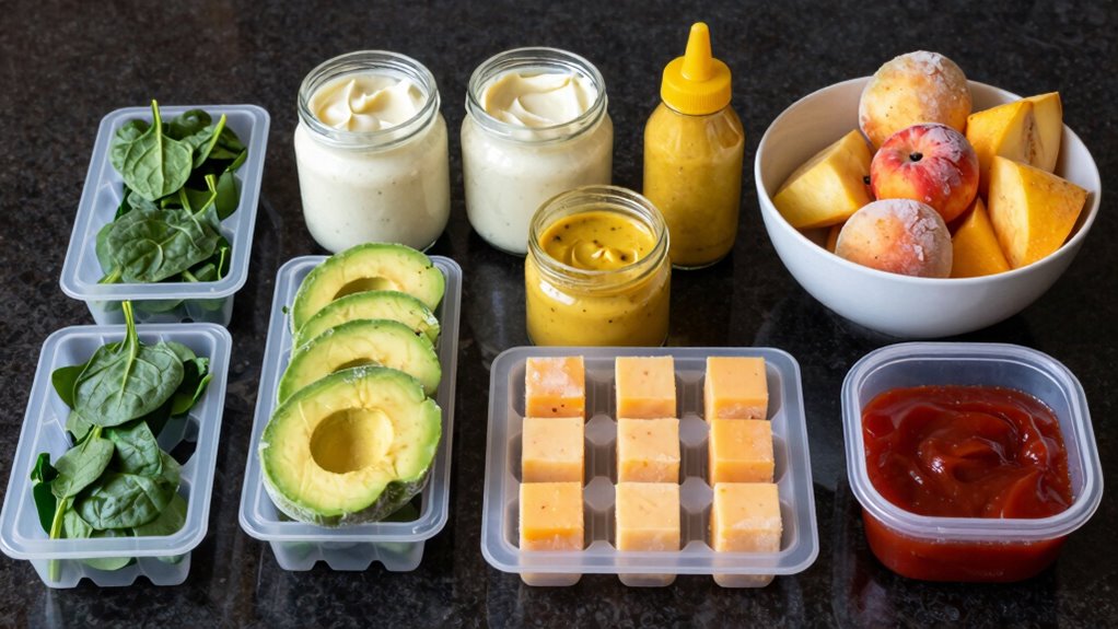 freeze snacks and condiments
