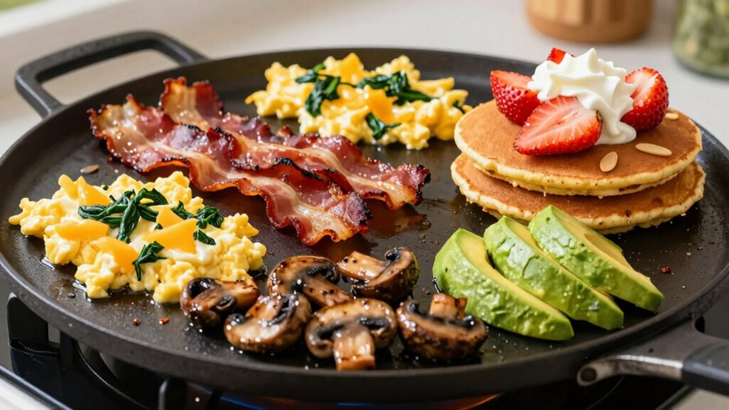 keto breakfast flat top