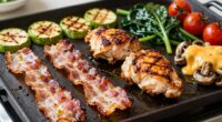 keto friendly flat griddle cooking