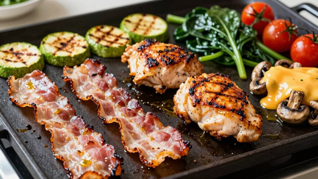 keto friendly flat griddle cooking