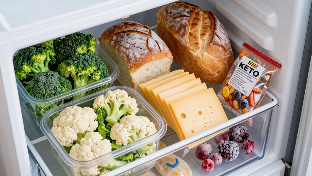 keto friendly frozen food tips