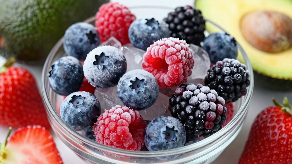 low carb frozen berry treats
