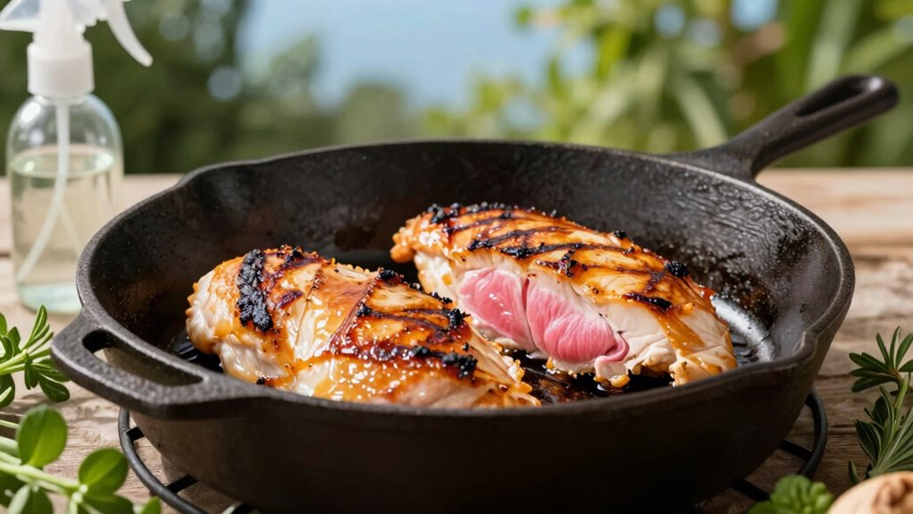 manage heat for juicy proteins