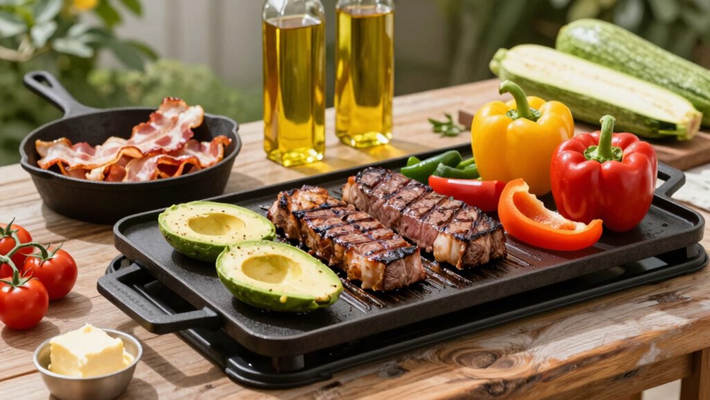 organized outdoor keto cooking