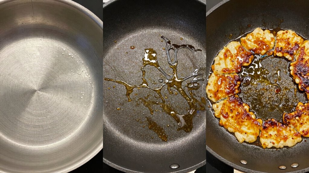 pan material influences fat retention