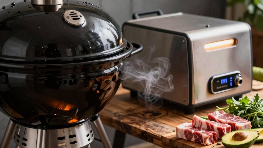 pellet grill or electric smoker
