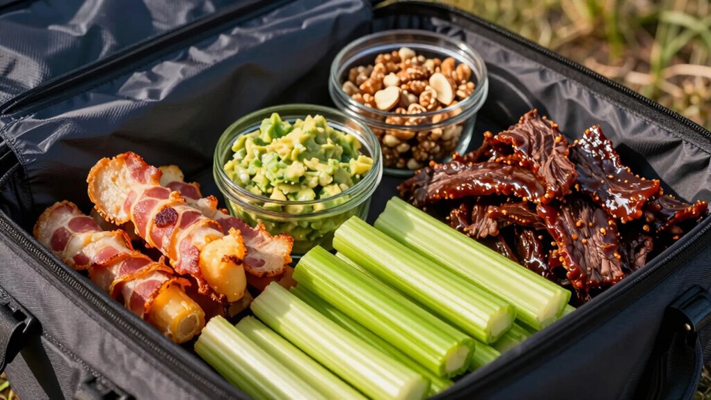 prepped keto travel snacks