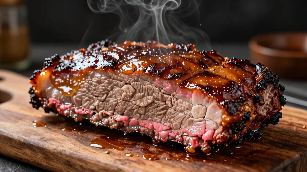 slow smoked meat preparation