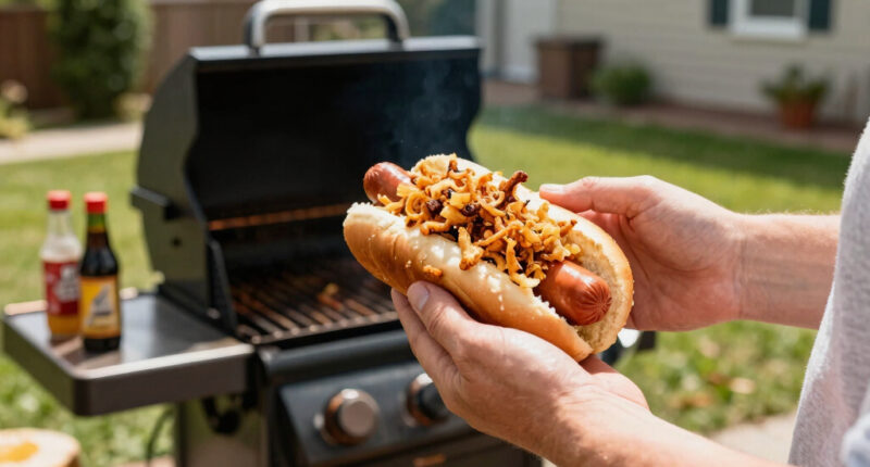 Before Adding Ketchup and Mustard to a Hot Dog, I Always Crumble This on Top First (Not Chips!)