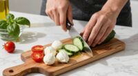 Caprese Cucumber Salad