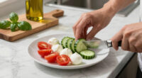 Caprese Cucumber Salad