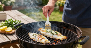 Easy Grilled Cod with Herb Butter