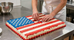 Martha Stewart Serves Huge American Flag Cake with 250 Pieces for Founding Father-Themed Party