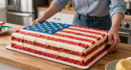 Martha Stewart Serves Huge American Flag Cake with 250 Pieces for Founding Father-Themed Party