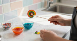 Rainbow Candy Pops