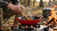 Le Creuset’s New Cast Iron Pan Is So Versatile, You Can Even Take It Camping (and It’s on Sale!)