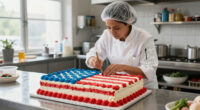 Martha Stewart Serves Huge American Flag Cake with 250 Pieces for Founding Father-Themed Party
