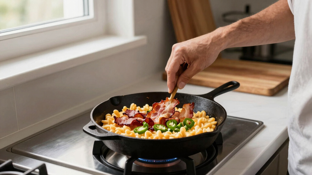 Smoked Bacon and Jalapeno Mac and Cheese