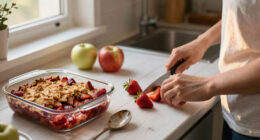Strawberry Apple Crisp