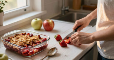 Strawberry Apple Crisp