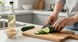 Cucumber Salad With Sesame And Rice Vinegar