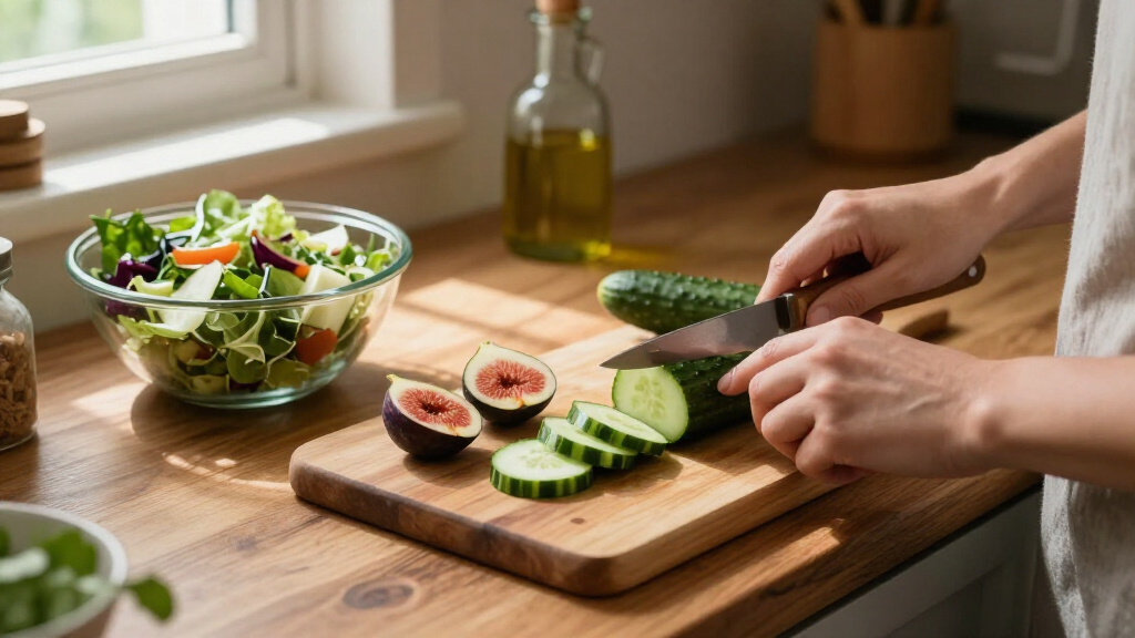 Insalata Di Cetrioli Misti E Fichi